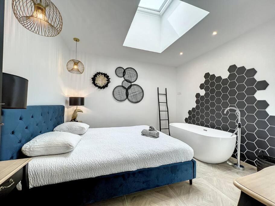 Апартаменти Loft Raffine Et Chic Au Calme Proche Du Centre De Beziers Et Des Plages Boujan-sur-Libron Екстер'єр фото
