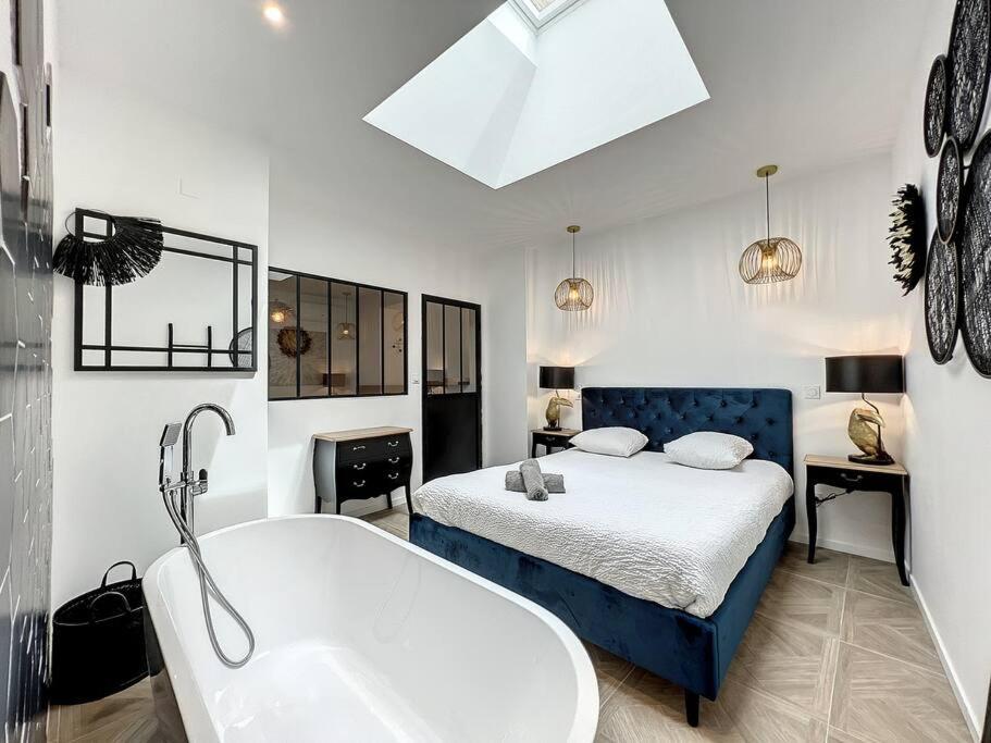 Апартаменти Loft Raffine Et Chic Au Calme Proche Du Centre De Beziers Et Des Plages Boujan-sur-Libron Екстер'єр фото